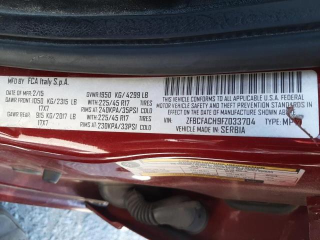 2015 FIAT 500L LOUNG ZFBCFACH9FZ033704