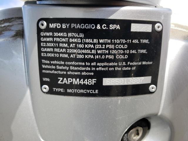 2008 VESPA LX 150 ZAPM448F685013807