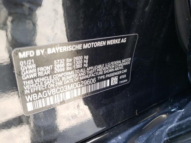 2021 BMW M850XI WBAGV8C03MCG29606