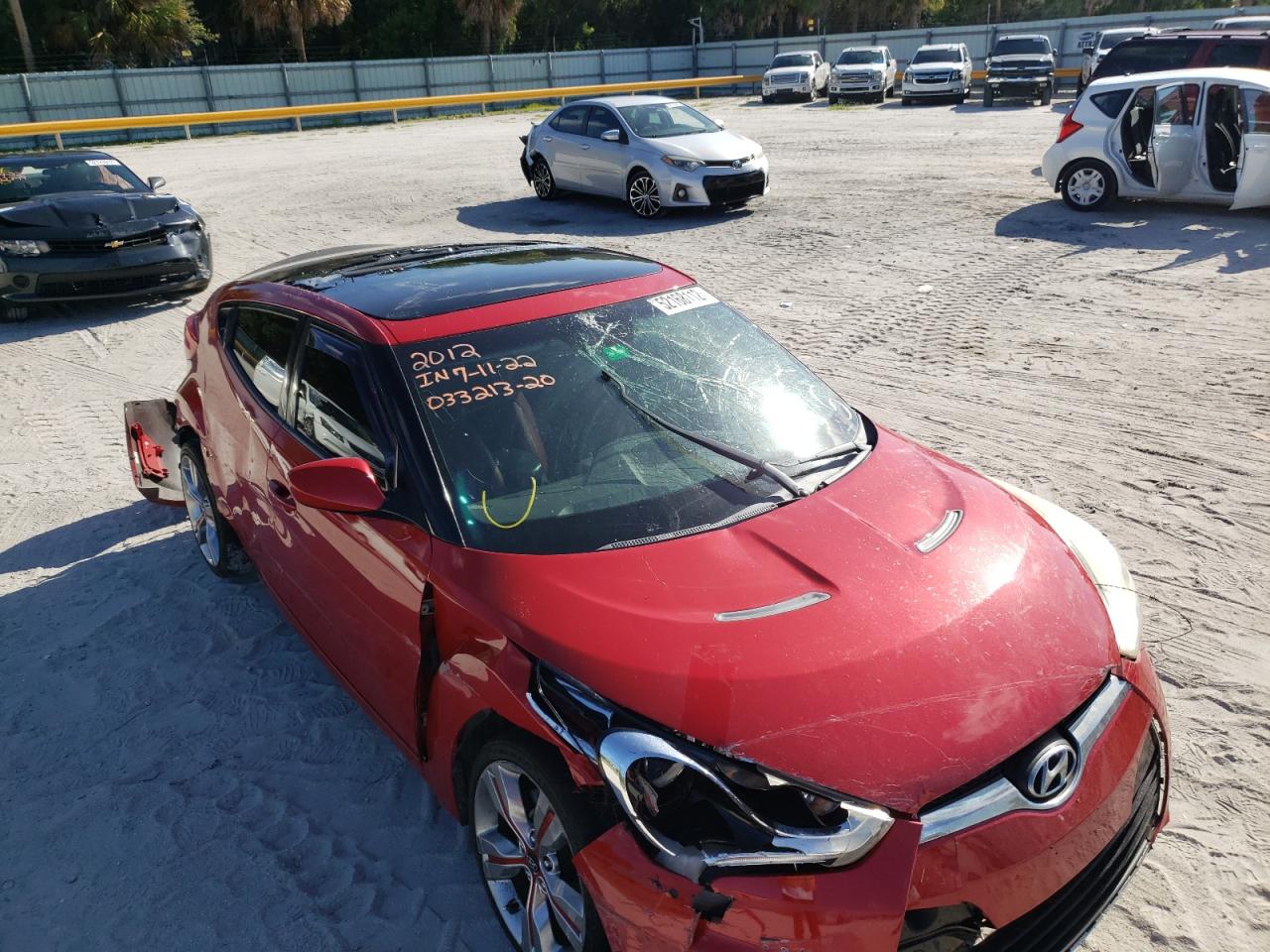 2012 Hyundai Veloster VIN: KMHTC6AD2CU033213 Lot: 52168112