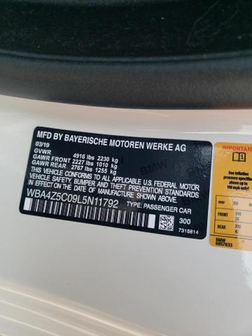 2020 BMW 440I WBA4Z5C09L5N11792