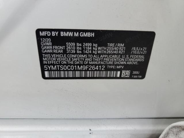 2021 BMW X3 M COMPE 5YMTS0C01M9F26412