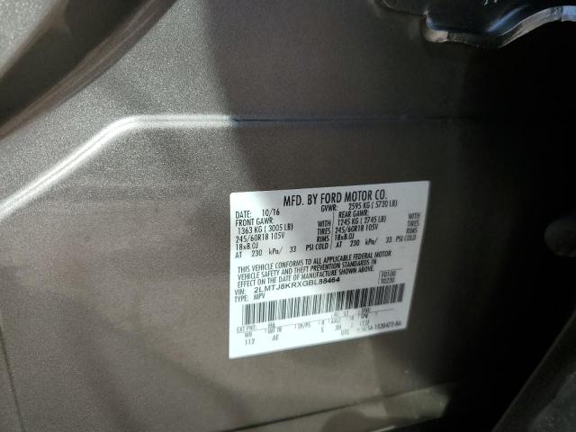 2016 LINCOLN MKX SELECT 2LMTJ8KRXGBL88464