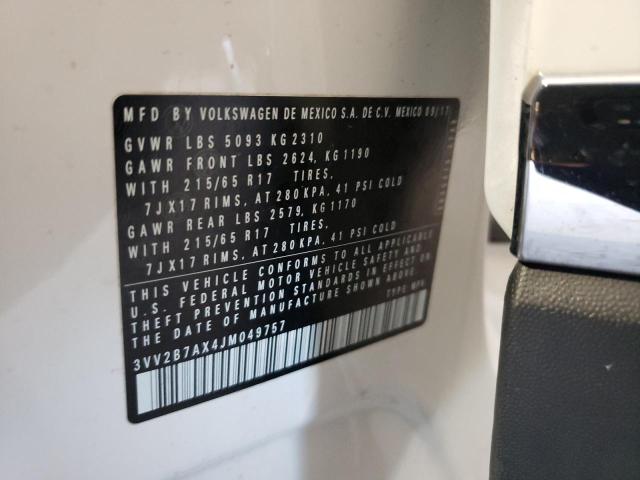 2018 VOLKSWAGEN TIGUAN SE - 3VV2B7AX4JM049757