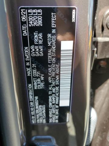 2022 VOLVO XC60 B5 IN YV4L12RL8N1905748