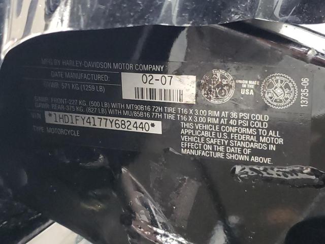 2007 HARLEY-DAVIDSON FLHRS 1HD1FY4177Y682440