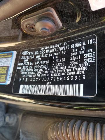 5XYKUDA71EG490319 KIA SORENTO EX