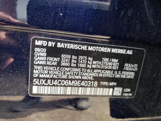 2021 BMW X5 M50I 5UXJU4C06M9E40318