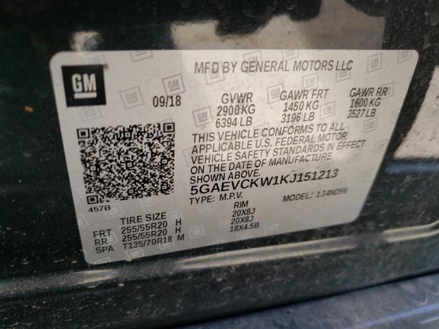 2019 BUICK ENCLAVE AV 5GAEVCKW1KJ151213