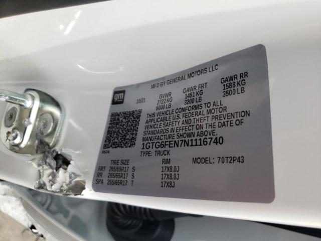 2022 GMC CANYON AT4 1GTG6FEN7N1116740