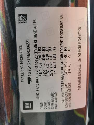 2021 CADILLAC ESCALADE S 1GYS4GKL9MR306221