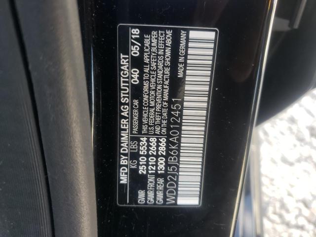 2019 MERCEDES-BENZ CLS 450 WDD2J5JB6KA012451