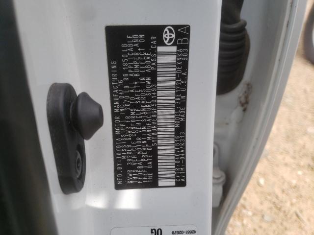 2016 TOYOTA COROLLA L - 5YFBURHE8GP501493