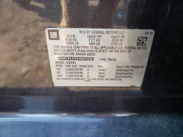 2016 CHEVROLET 3500HD 1GC2KZEGXGZ302978