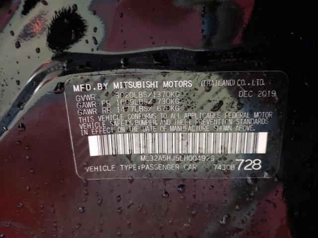 2020 MITSUBISHI MIRAGE LE ML32A5HJ5LH004926