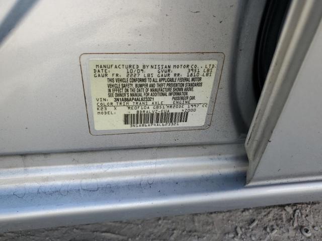 2010 Nissan Sentra 2.0 VIN: 3N1AB6AP4AL623321 Lot: 49152174