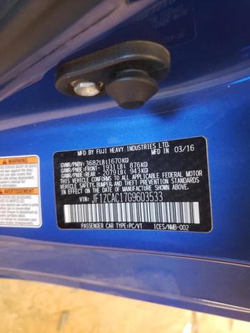 JF1ZCAC17G9603533 Subaru BRZ