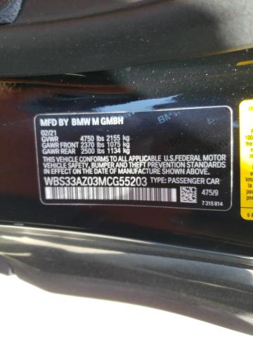 2021 BMW M4 COMPETI WBS33AZ03MCG55203