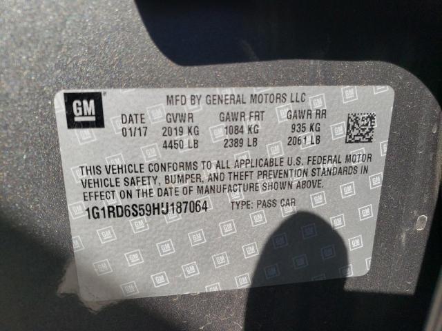 2017 CHEVROLET VOLT PREMI 1G1RD6S59HU187064