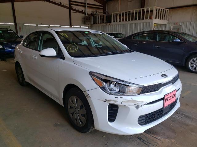Salvage cars for sale from Copart Longview, TX: 2019 KIA Rio S