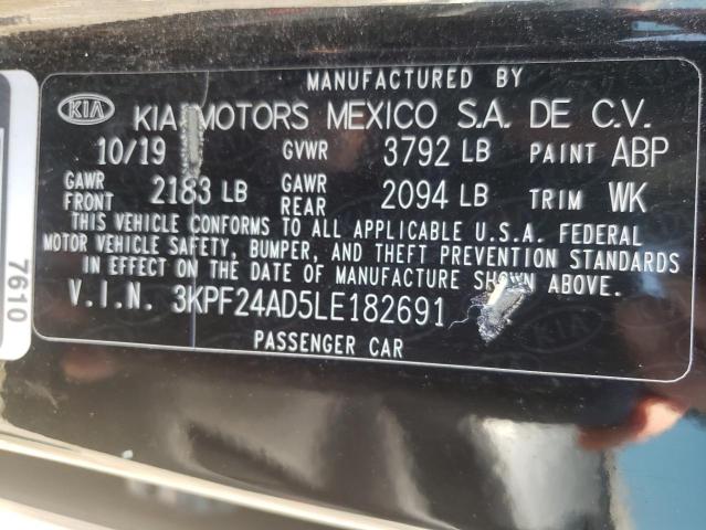 3KPF24AD5LE182691 KIA FORTE FE