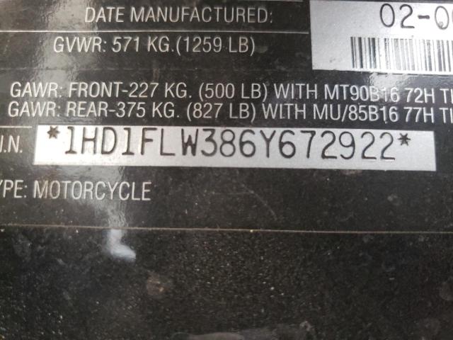 2006 HARLEY-DAVIDSON FLHTCUI SH 1HD1FLW386Y672922