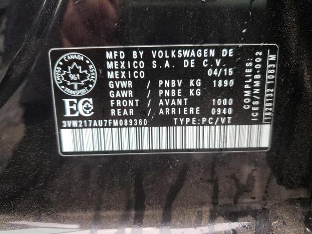 2015 VOLKSWAGEN GOLF - 3VW217AU7FM089360