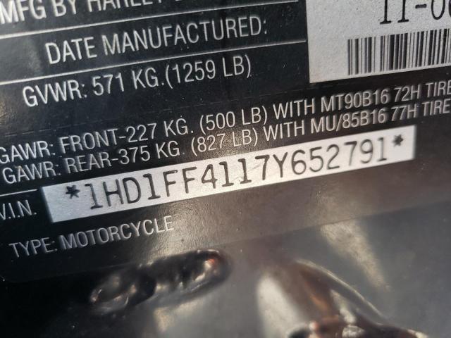 2007 HARLEY-DAVIDSON FLHT CLASS 1HD1FF4117Y652791
