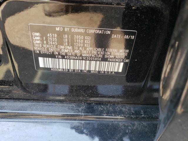 2019 SUBARU LEGACY SPO 4S3BNAS61K3005856