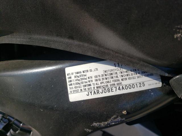 2004 YAMAHA FZ6 S JYARJ08E74A000125
