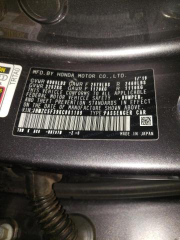 2019 HONDA CLARITY TO JHMZC5F39KC001189