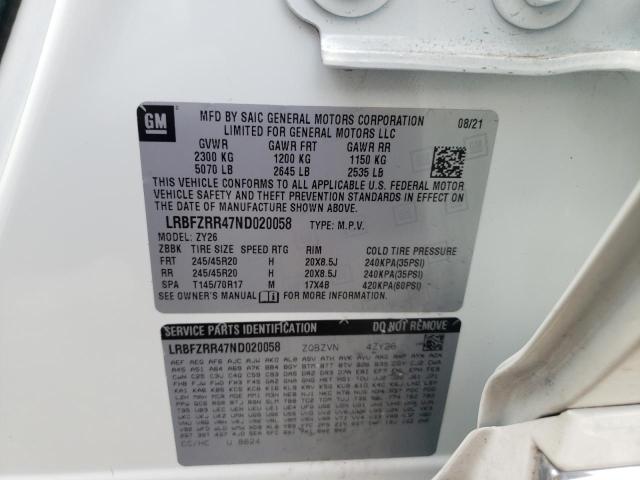 2022 BUICK ENVISION A LRBFZRR47ND020058