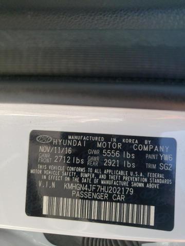 2017 GENESIS G80 ULTIMA KMHGN4JF7HU202179
