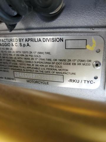 2017 APRILIA TUONO V4 1 ZD4KGU00XHS000328