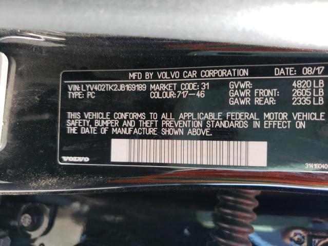 2018 VOLVO S60 INSCRI LYV402TK2JB169189