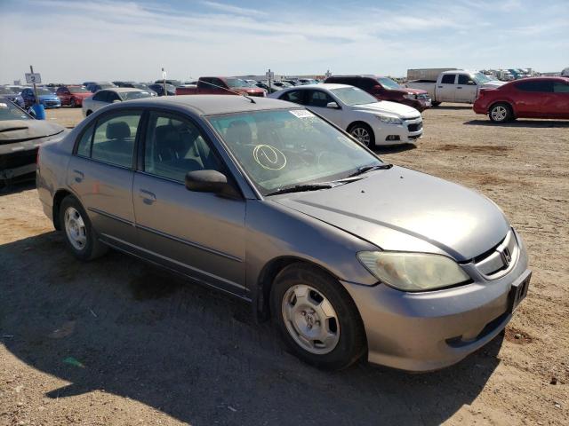 Salvage cars for sale from Copart Amarillo, TX: 2004 Honda Civic Hybrid