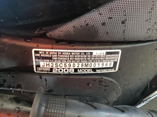 2008 HONDA CB1000R JH2SC59028M001968