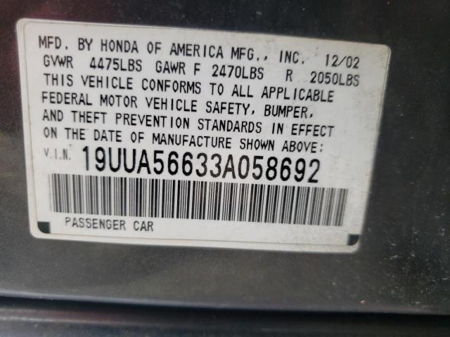 19UUA56633A058692 Acura 3.2TL