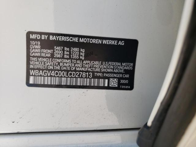 2020 BMW 840XI WBAGV4C00LCD27813