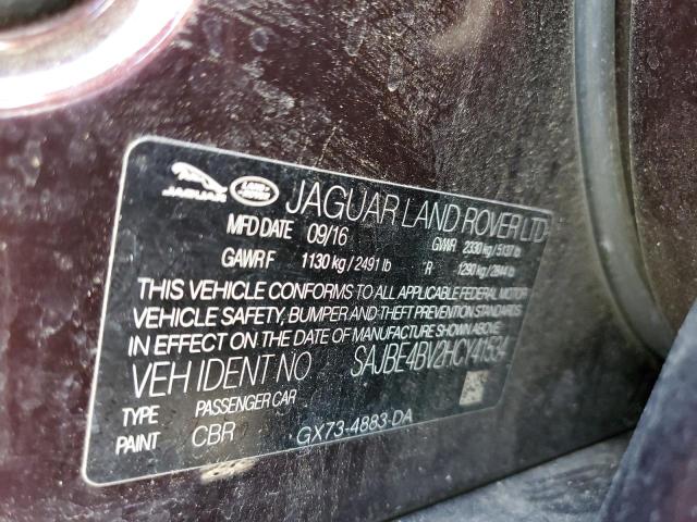 2017 JAGUAR XF PRESTIG SAJBE4BV2HCY41534