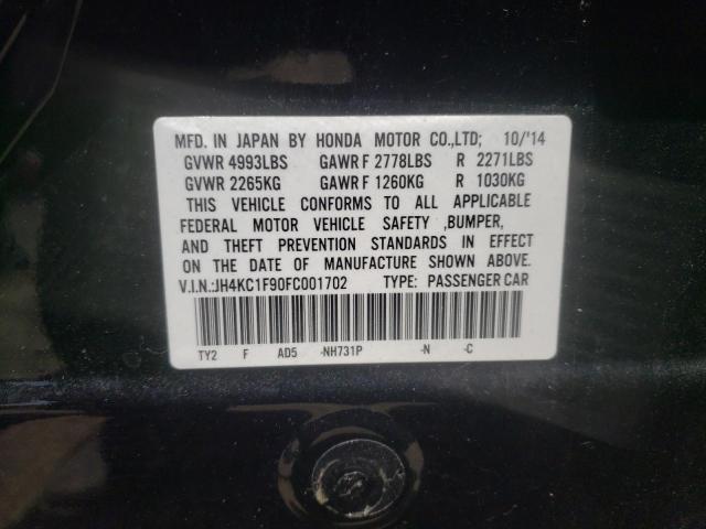 2015 ACURA RLX ADVANC JH4KC1F90FC001702