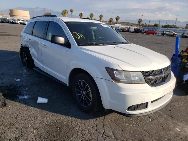 Salvage cars for sale from Copart Colton, CA: 2017 Dodge Journey SE