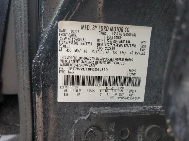 2015 FORD F250 1FT7W2BT8FED64839