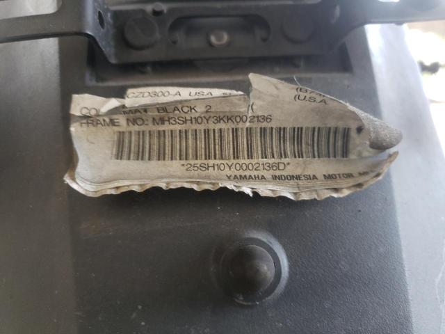 2019 YAMAHA CZD300 A MH3SH10Y3KK002136