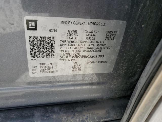 2019 BUICK ENCLAVE PR 5GAEVBKW6KJ261393
