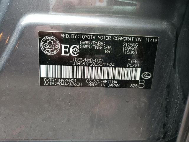 2020 LEXUS IS 300 PRE JTHD81F28L5041524