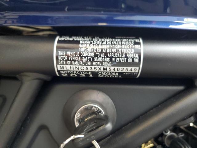 2021 HONDA CMX300 A MLHNC535XM5402549