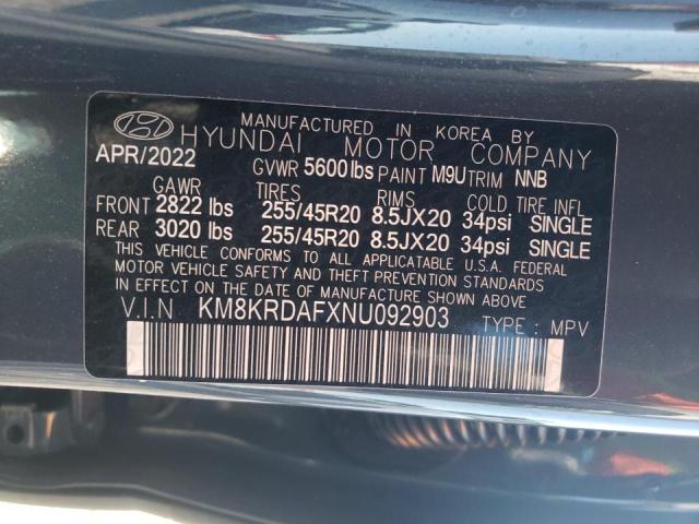 2022 HYUNDAI IONIQ 5 LI KM8KRDAFXNU092903