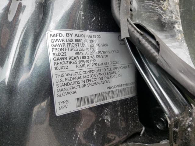 2021 AUDI SQ8 PRESTI WA1CWBF12MD001781