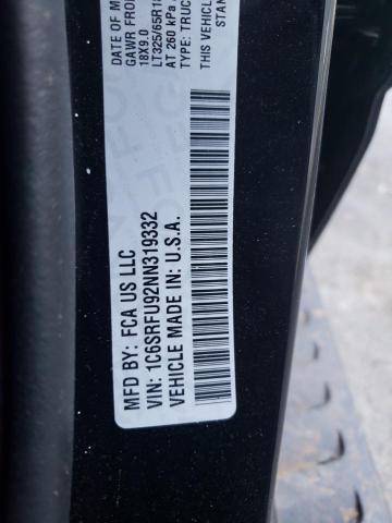 2022 RAM 1500 TRX 1C6SRFU92NN319332